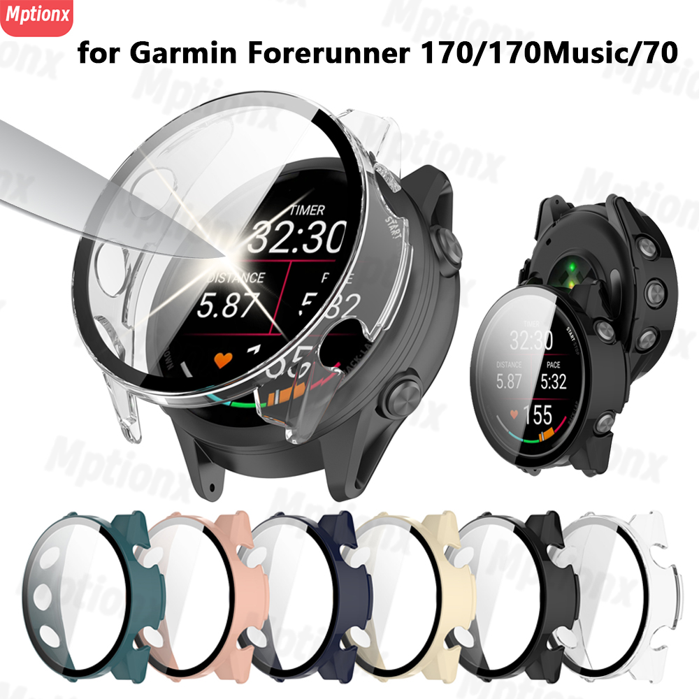 Watch Case Bumper - Kaca + Casing untuk Garmin Forerunner