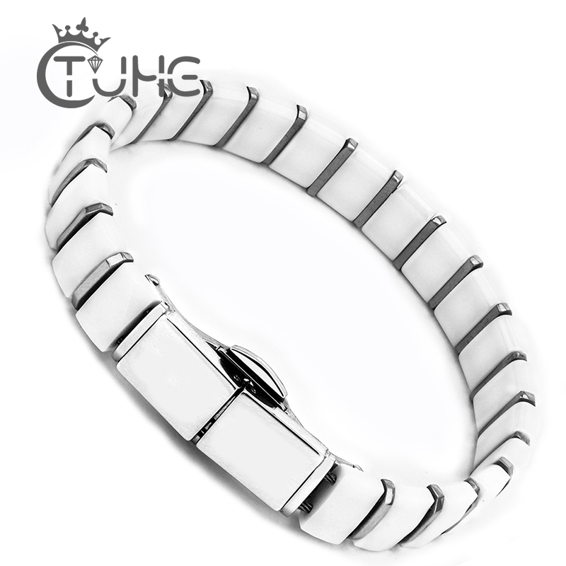 Ceramic Link Bracelet - Gelang & Gelang Kesehatan Pria Hitam