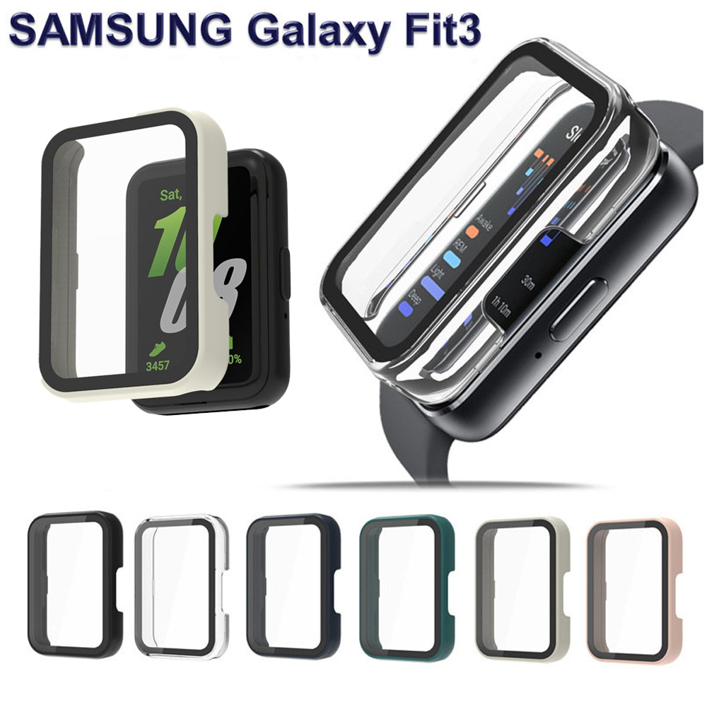 Watch Case Bumper - Kaca+Pelindung untuk Samsung Galaxy Fit 3