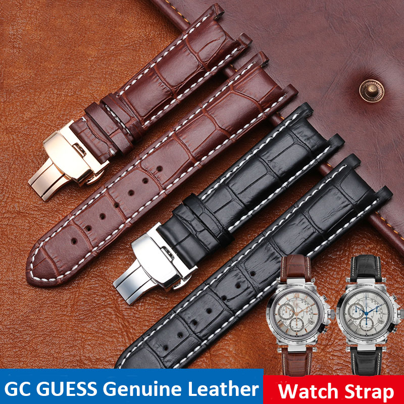 Smartwatch Guess - Tali Jam Tangan Kulit Berlekuk 20*11Mm