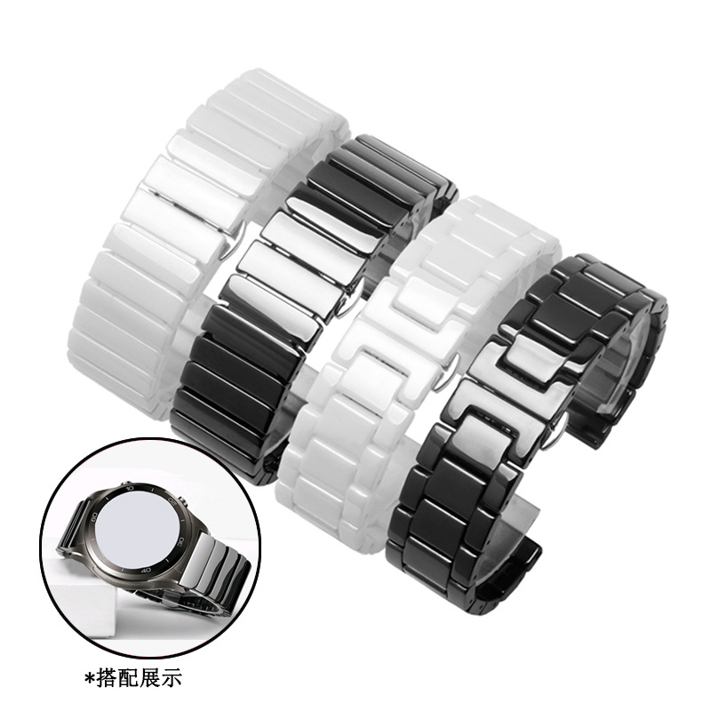 Ceramic Link Bracelet - Keramik 22Mm Watch Band untuk Samsung