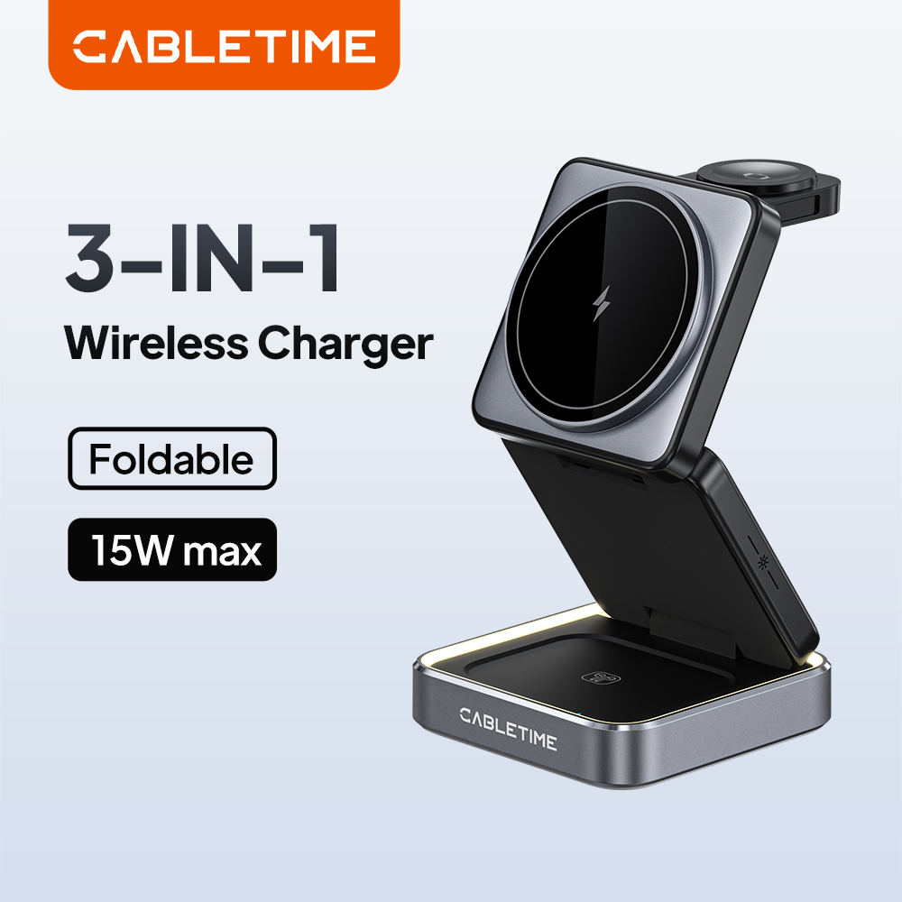 Smartwatch Ac - CABLETIME Stand Pengisi Daya Nirkabel Magnetik