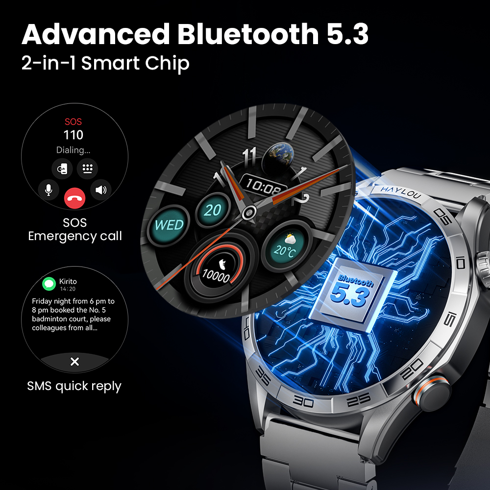 HAYLOU Solar 5 Jam Tangan Pint - Smartwatch Face ulasan dan harga