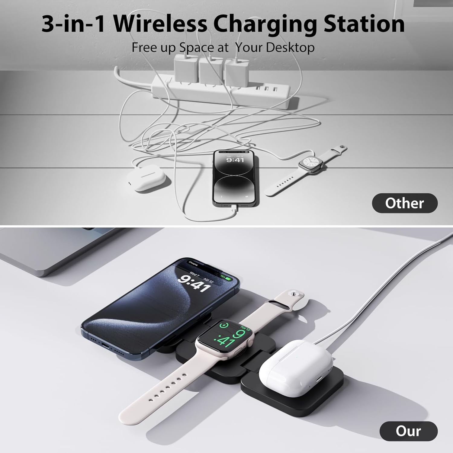 Pengisi Daya Nirkabel Cepat 3  - Wireless Charger Watch ulasan dan harga