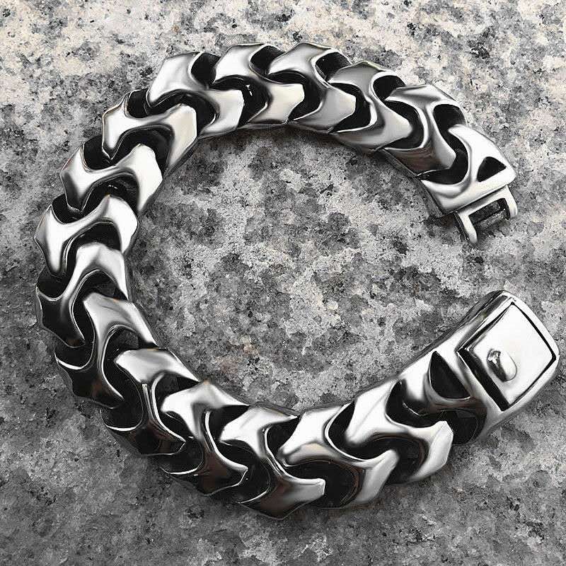 Gelang Punk Rock Viking Kuba G - Ceramic Link Bracelet ulasan dan harga