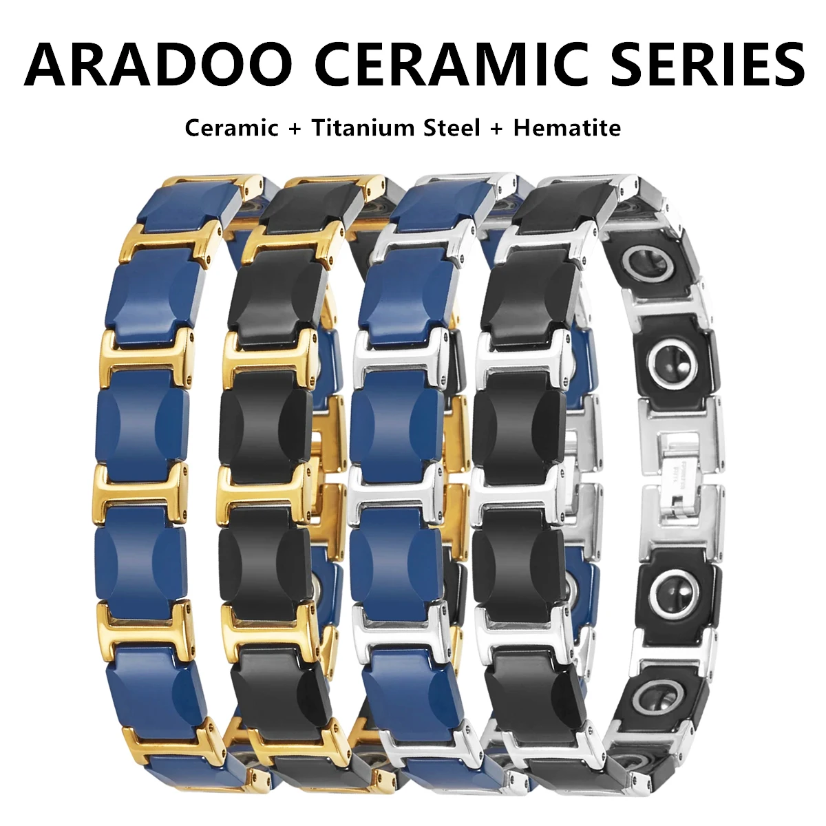 Gelang keramik biru impian baj - Ceramic Link Bracelet ulasan dan harga