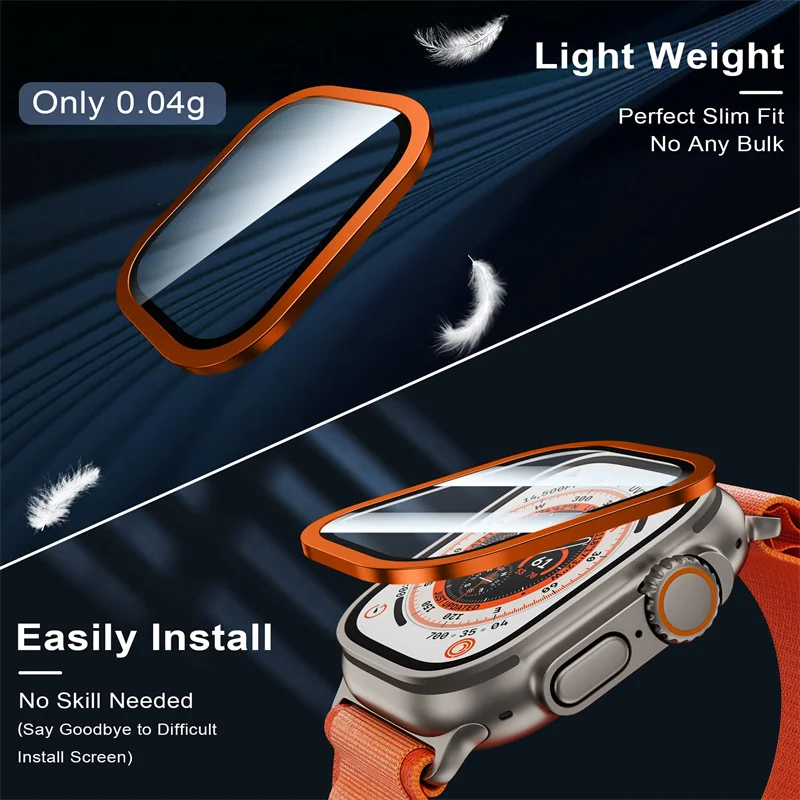 Kaca Tempered untuk Apple Watc - Smartwatch Case ulasan dan harga