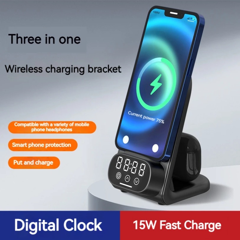 Stasiun Pengisian Daya Nirkabe - Wireless Charger Watch ulasan dan harga