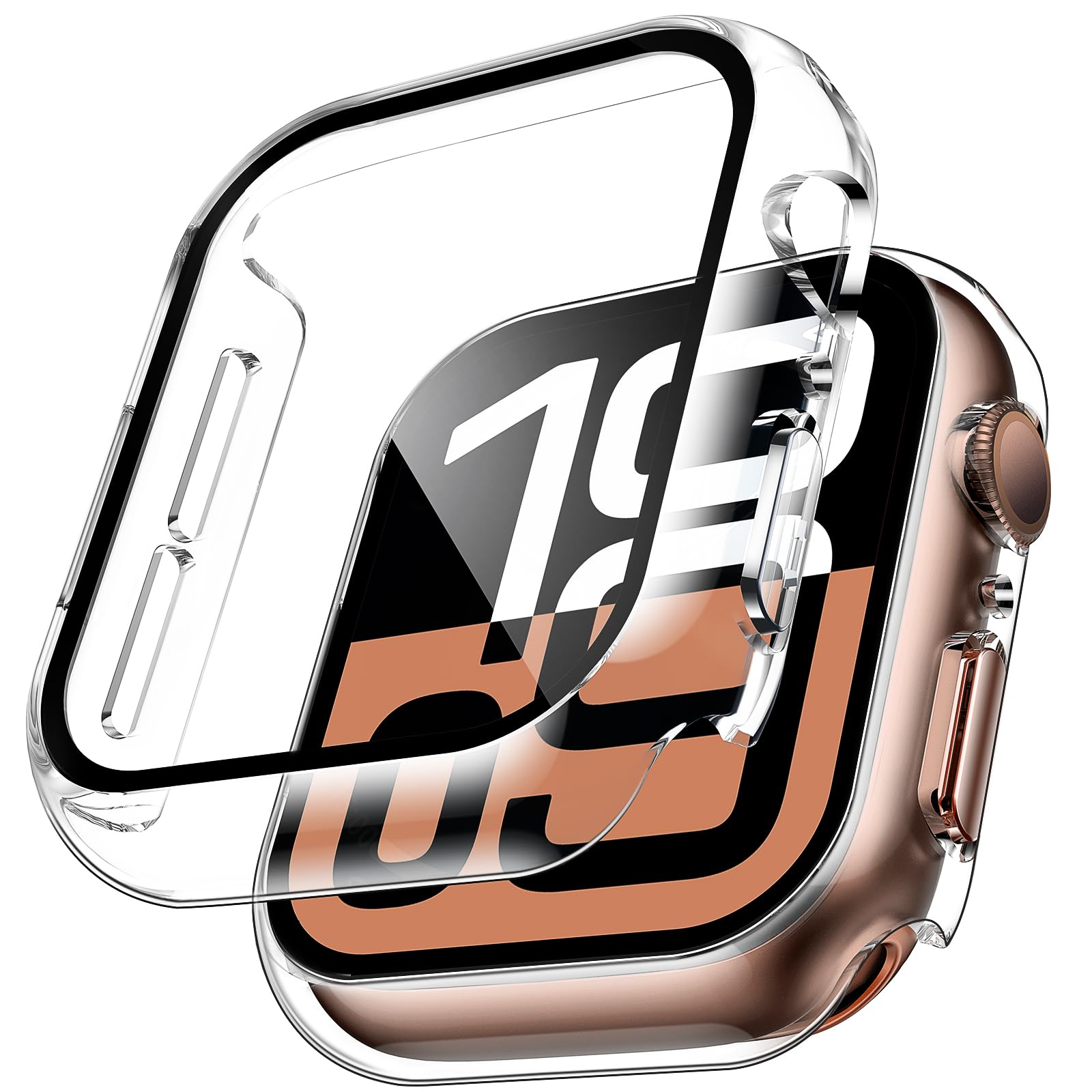 2 Buah Casing Kaca Tempered un - Smartwatch Case ulasan dan harga