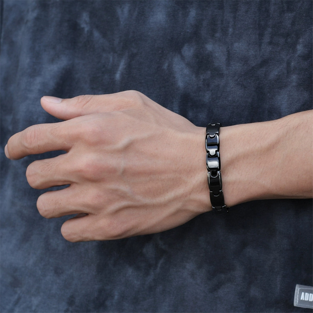 Hadiah Perhiasan Gelang Magnet - Ceramic Link Bracelet ulasan dan harga