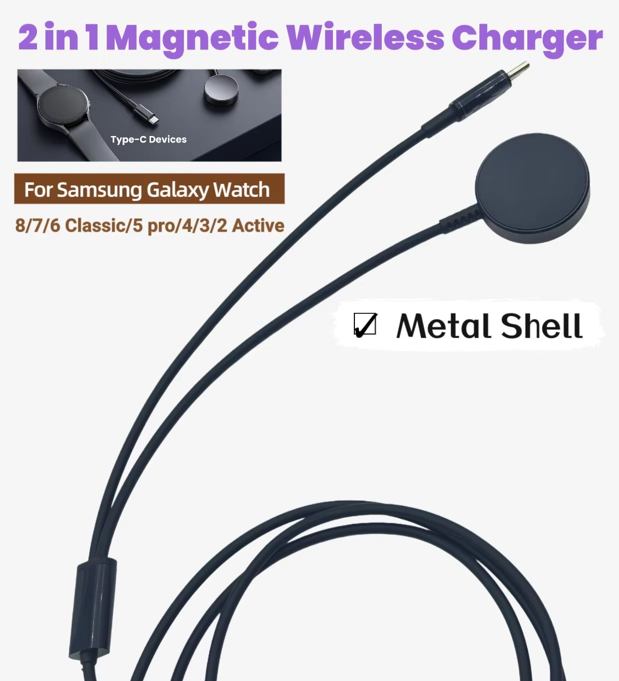Kabel Pengisi Daya Magnetik Ni - Wireless Charger Watch ulasan dan harga