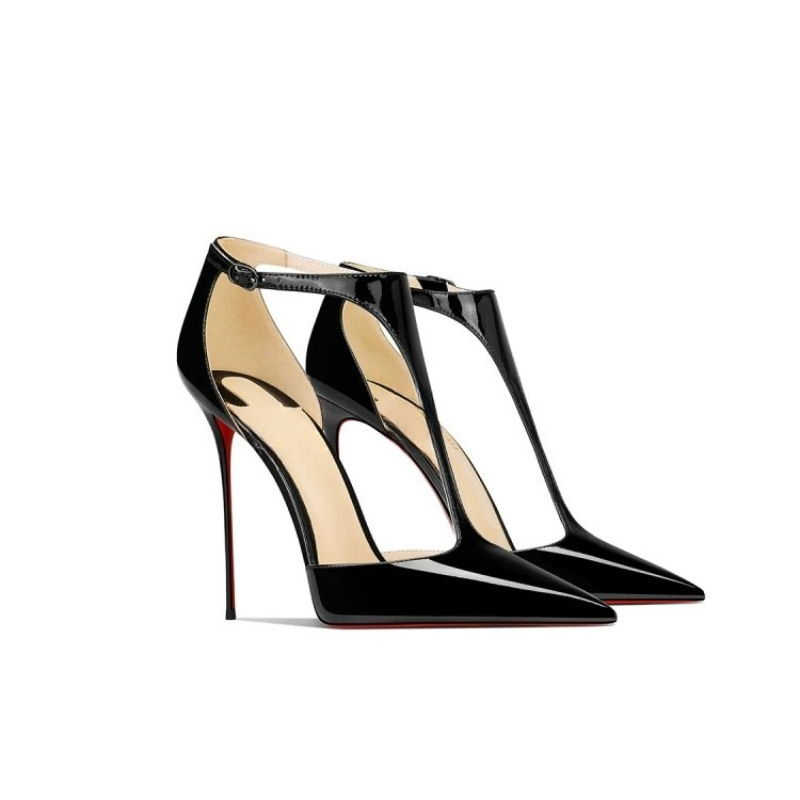 Sepatu Hak Tinggi Stiletto Hit - Leather Classic Strap ulasan dan harga