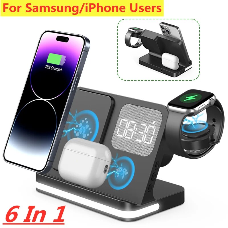 Dudukan pengisi daya nirkabel  - Wireless Charger Watch ulasan dan harga