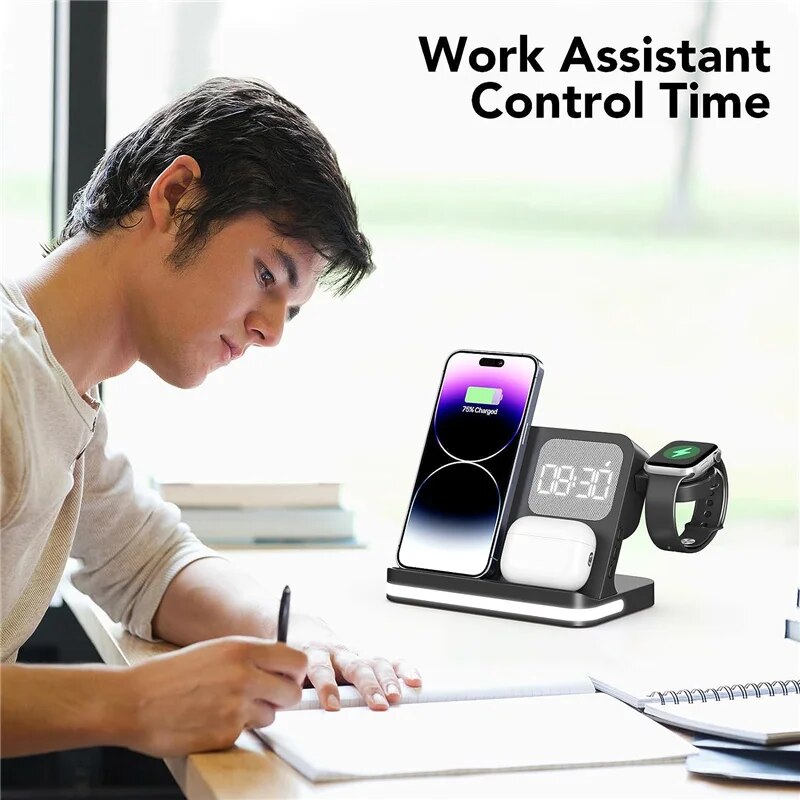 Dudukan pengisi daya nirkabel  - Wireless Charger Watch ulasan dan harga