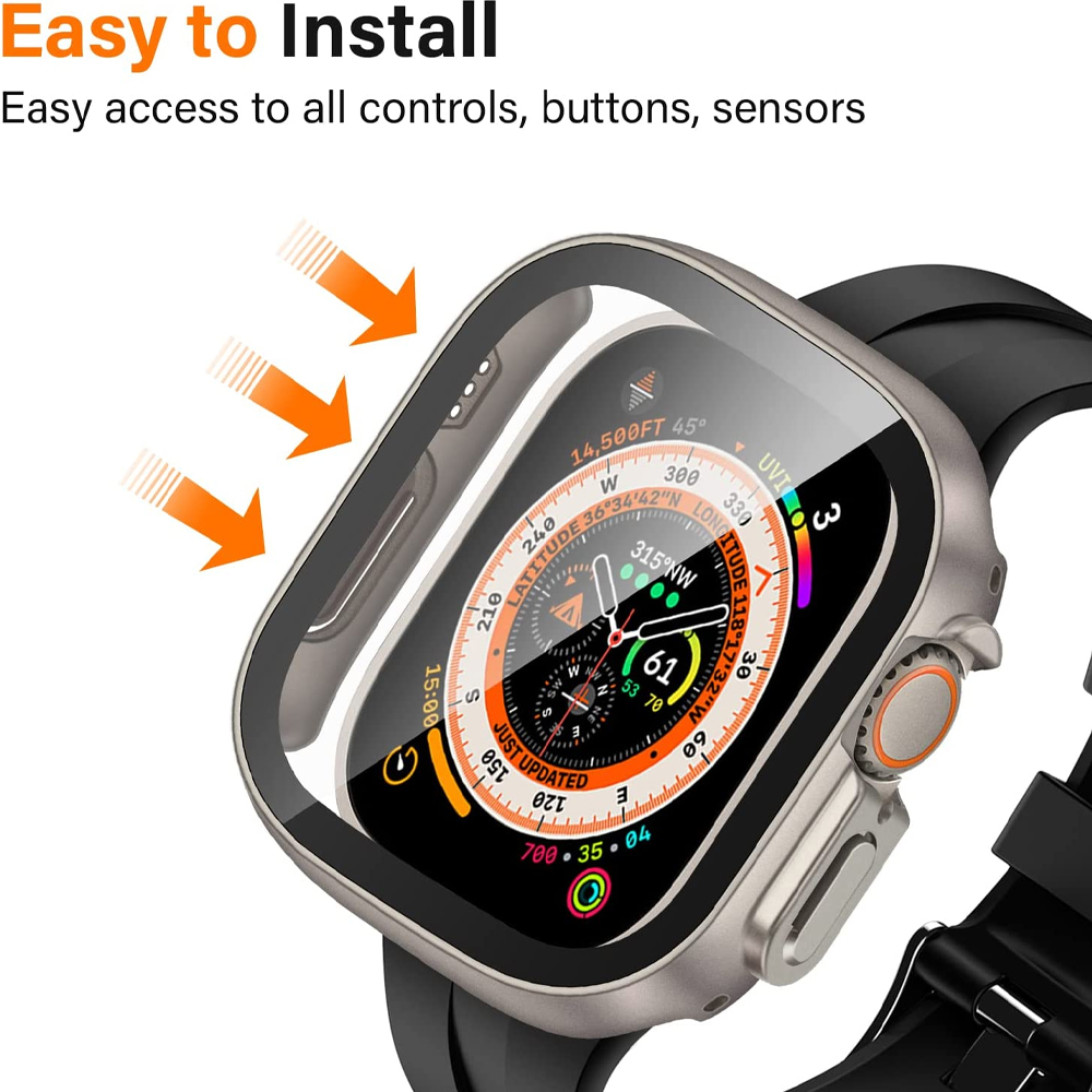 Kaca + Casing untuk Apple Watc - Watch Case Bumper ulasan dan harga
