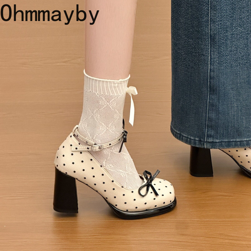 Sepatu Mary Jane Wanita Hak Te - Leather Classic Strap ulasan dan harga