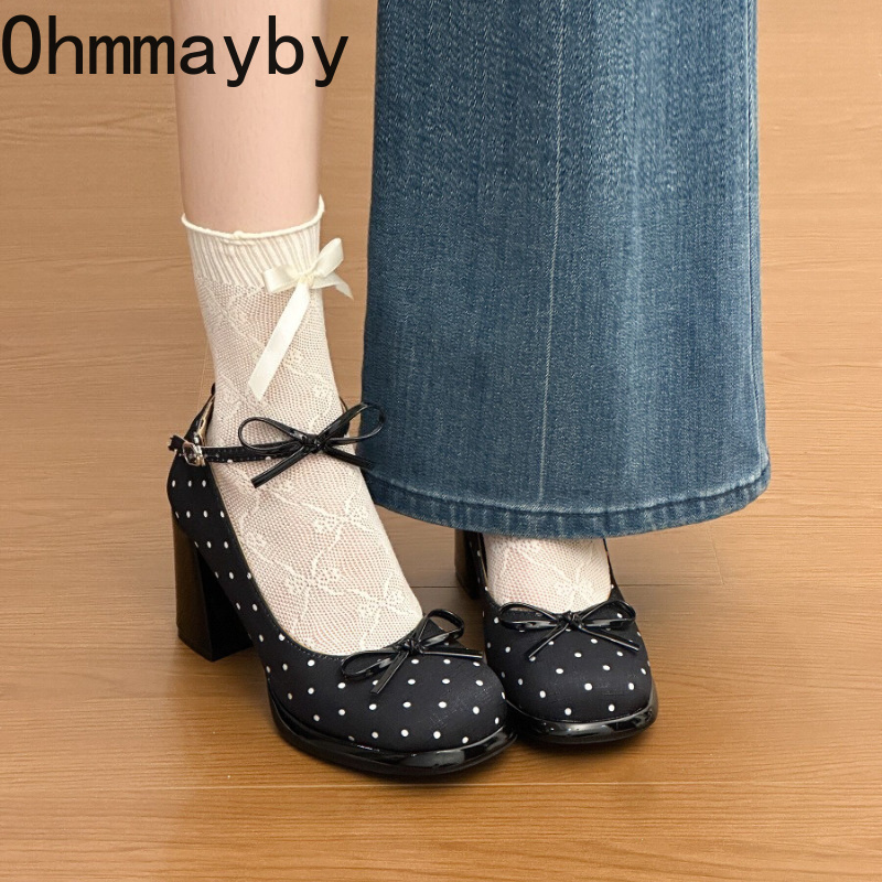 Sepatu Mary Jane Wanita Hak Te - Leather Classic Strap ulasan dan harga