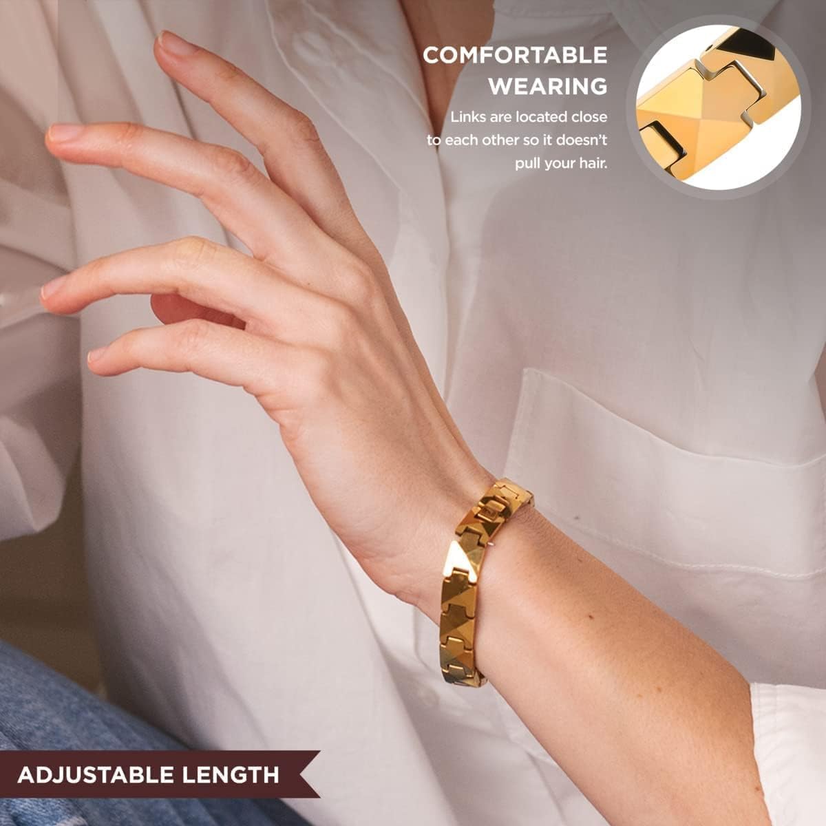 Gelang Keramik Premium ARADOO  - Ceramic Link Bracelet ulasan dan harga