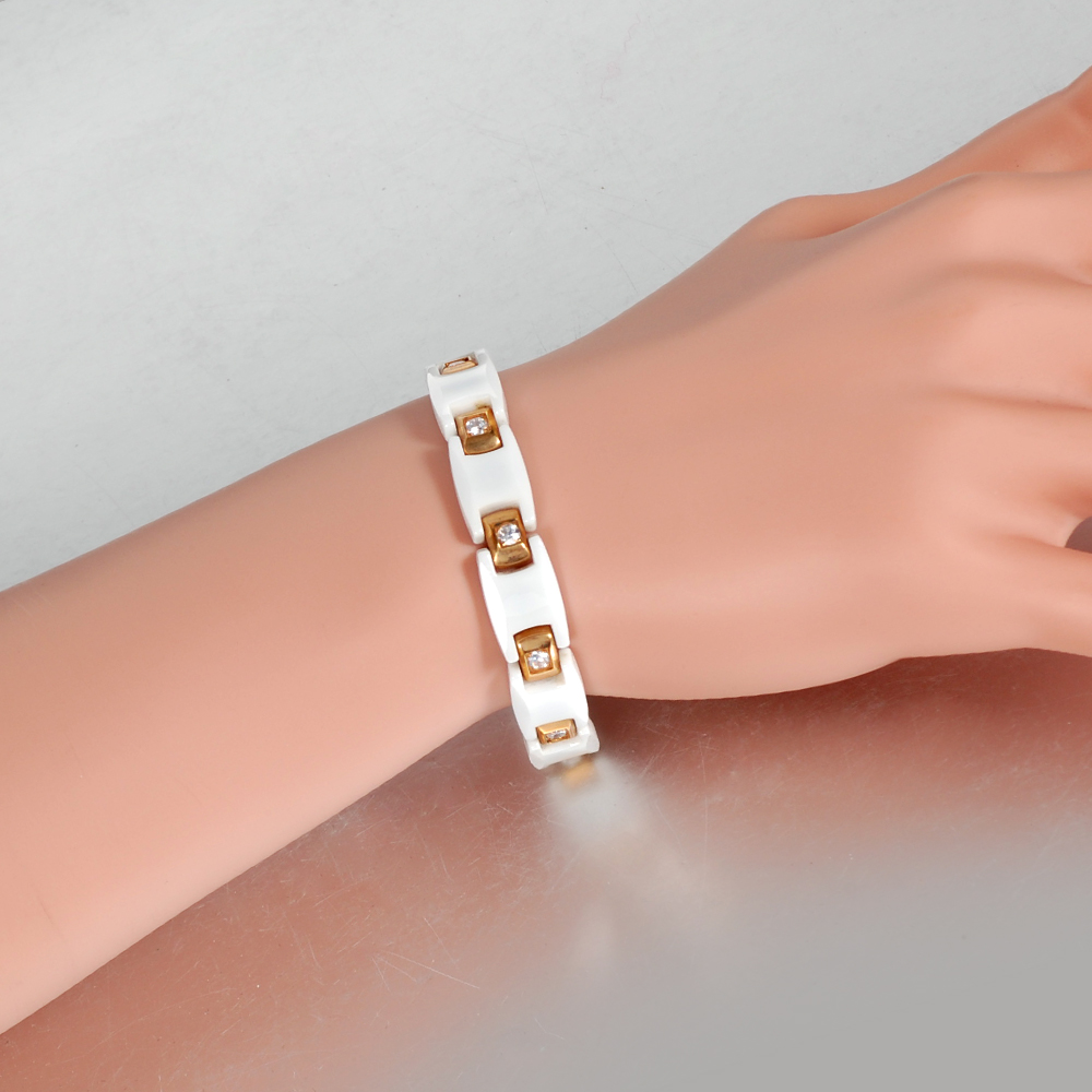 Vinterly Wanita Keramik Gelang - Ceramic Link Bracelet ulasan dan harga