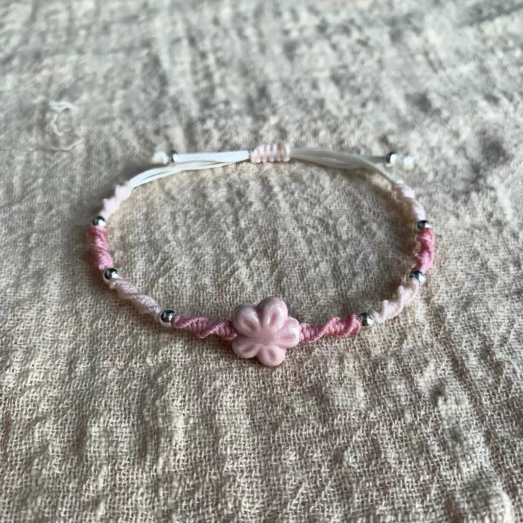 Gelang Bunga Keberuntungan Man - Ceramic Link Bracelet ulasan dan harga