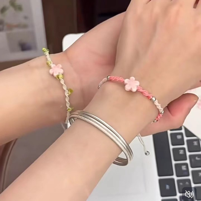 Gelang Bunga Keberuntungan Man - Ceramic Link Bracelet ulasan dan harga