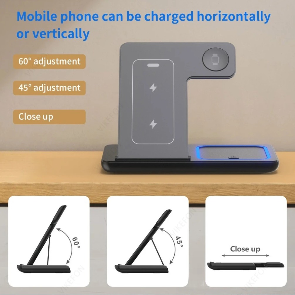 Stasiun Pengisian Daya Nirkabe - Wireless Charger Watch ulasan dan harga