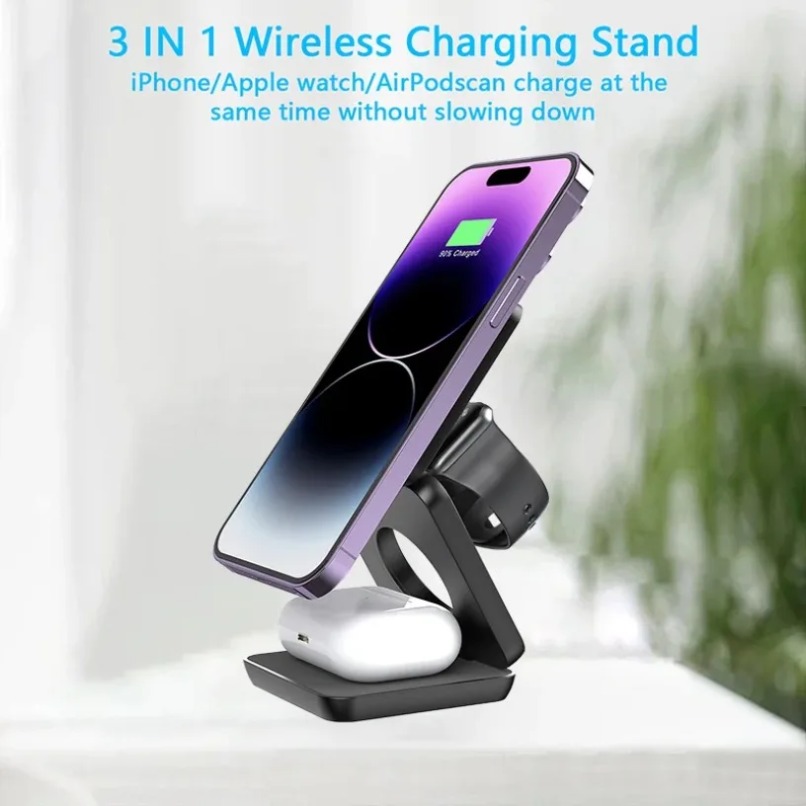 3 in 1 Pengisi Daya Nirkabel M - Wireless Charger Watch ulasan dan harga