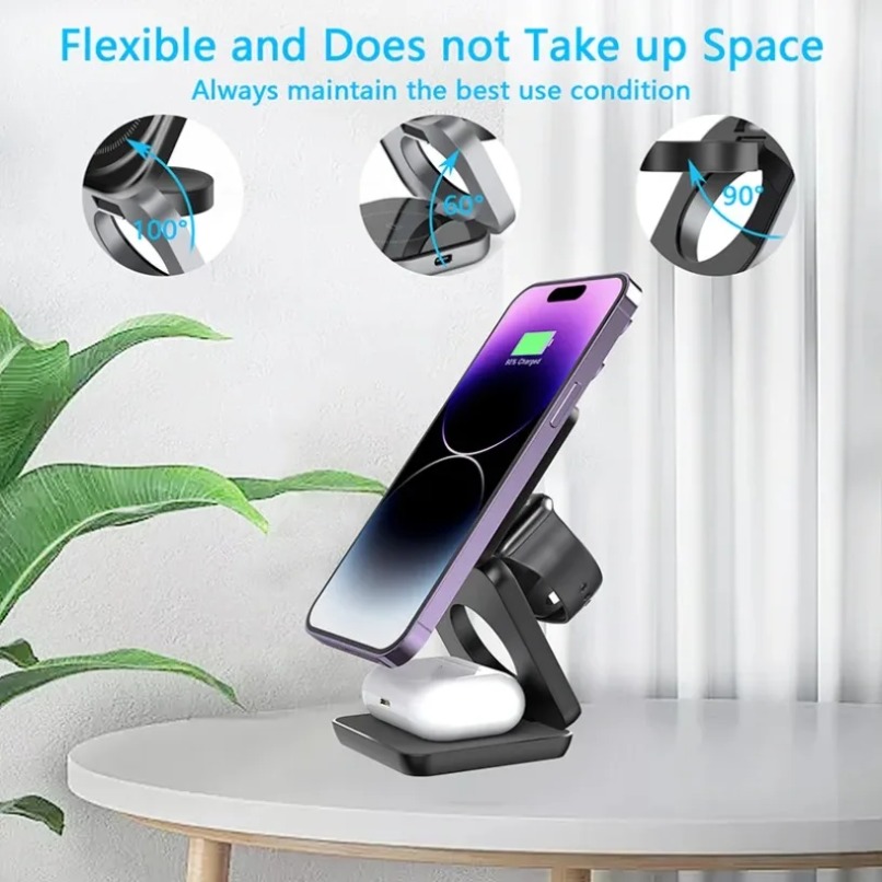 3 in 1 Pengisi Daya Nirkabel M - Wireless Charger Watch ulasan dan harga