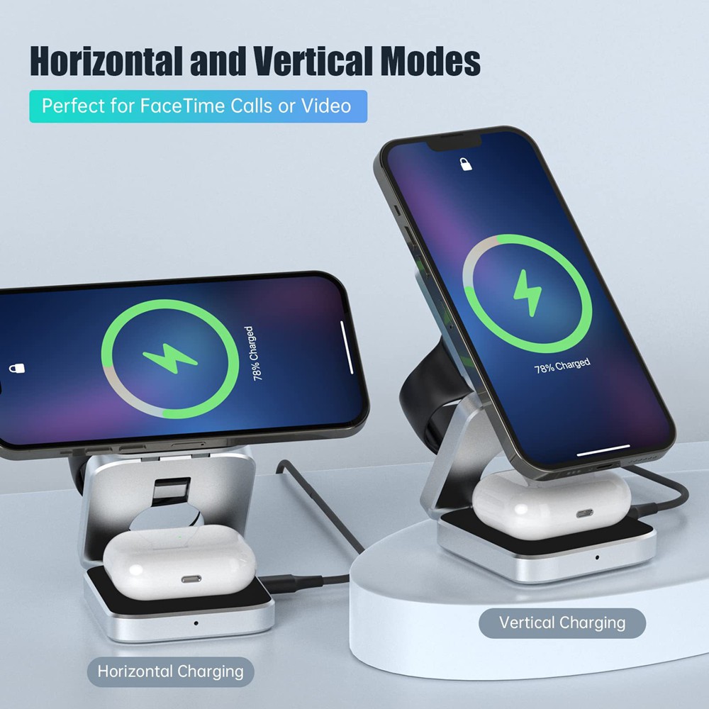 Stasiun pengisi daya magnet ma - Wireless Charger Watch ulasan dan harga