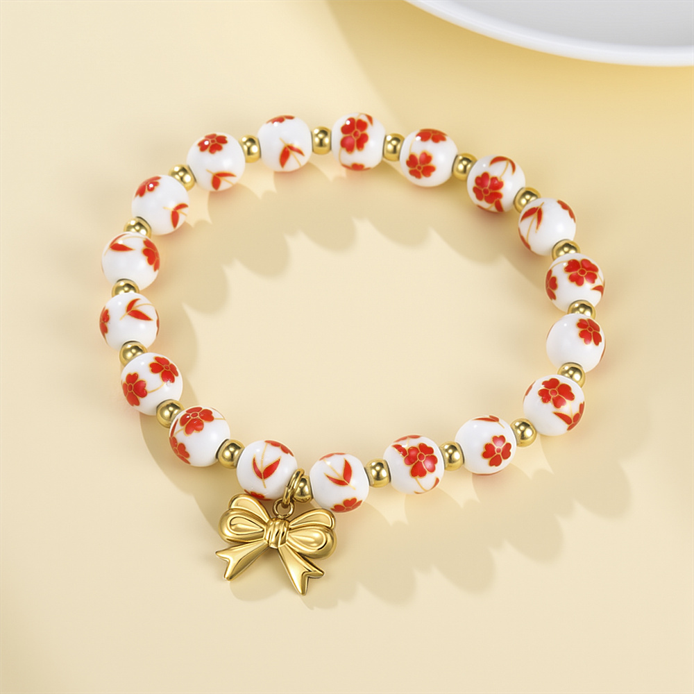 Gelang Manik Keramik Warna-war - Ceramic Link Bracelet ulasan dan harga