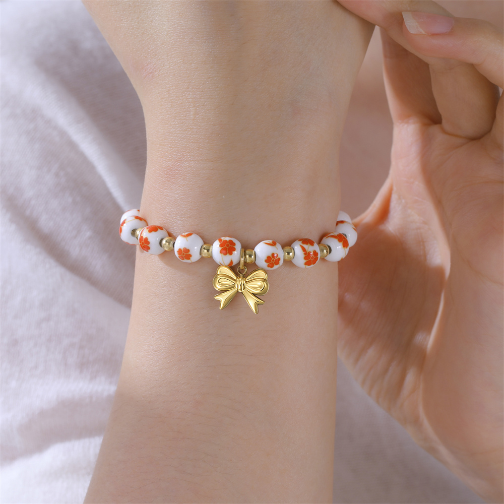 Gelang Manik Keramik Warna-war - Ceramic Link Bracelet ulasan dan harga