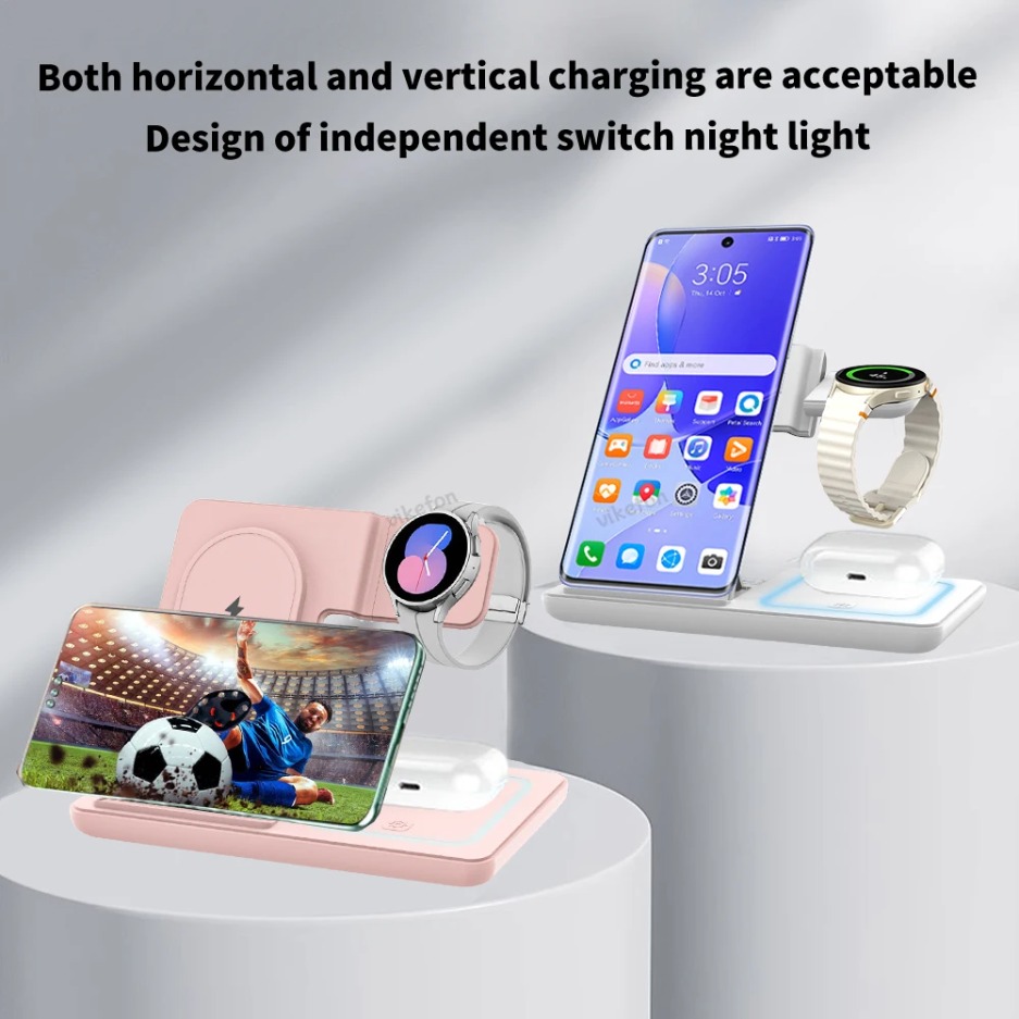 3 in 1 Pengisi Daya Nirkabel L - Wireless Charger Watch ulasan dan harga