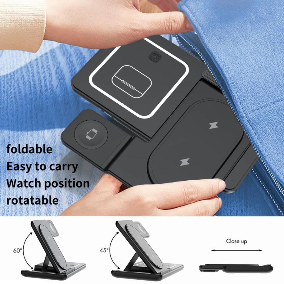 3 in 1 Pengisi Daya Nirkabel L - Wireless Charger Watch ulasan dan harga